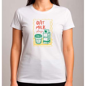 OAT MILK - T Shirt - GoodVibesOnly - Cute - PositiveVibes - Vibes - GoedeVibes - AlleenGoedeVibes - PositieveVibes - SchattigeVibes