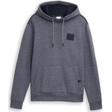 TOM TAILOR - Sweatshirt - Navy - Capuchon - Lange Mouw