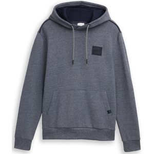 TOM TAILOR - Sweatshirt - Navy - Capuchon - Lange Mouw