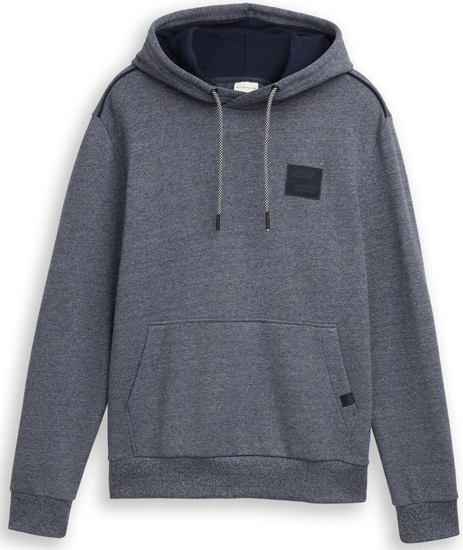 TOM TAILOR - Sweatshirt - Navy - Capuchon - Lange Mouw