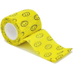 3 Stuks Sporttape – Geel Smiley
