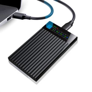 Premium Externe 2.5"" HDD / SSD Behuizing met LCD Display – Compacte Opslagoplossing met SATA III en USB 3.0 Aansluiting - Zwart