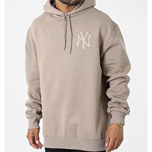 NEW ERA SWEATSHIRT MLB LEAGUE ESSENTIAL NEW YORK YANKEES TAUPE / Maat: L