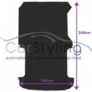 Laadvloermat Toyota HIACE met schuifdeur 2004-