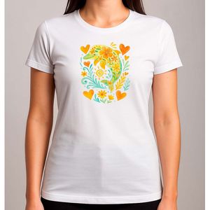 Floral Dolphin - T Shirt - Funny - Sarcasm - GoodVibes - GoedeVibes - SoCute - ZoLief - CutieVibes - Schattig