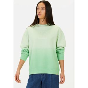 camel active Sweatshirt met garment-dye-effect - Maat womenswear-XS - Pepermunt