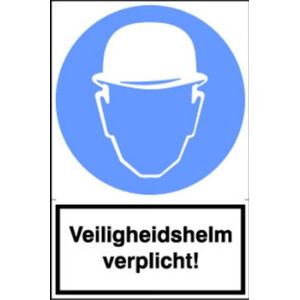 Sticker Veiligheidshelm verplicht!