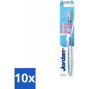 10 x Jordan - Tandenborstel - Target Sensitive - Ultra Soft - Gevoelige Tanden - Gevoelige Tanden En Tandvlees - Zachte Tandenborstel - Tandborstel Voor Gevoelige Tanden - Ultrazachte Tandborstel