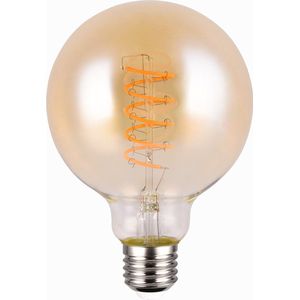 LED Lamp - Filament - Torna Spiro - E27 Fitting - 7W - Zeer Warm Wit - 1800K - Dimbaar - 400 lumen