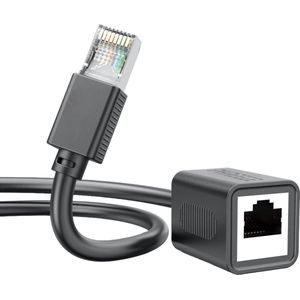 CAT6 Internetkabel Verlengstuk - 2 Meter - Gigabit 1GBps - Ook voor CAT5E of CAT5 - RJ45 / UTP Koppelstuk - Ethernet Verlengkabel - Verlengsnoer Internet - RJ45 Adapter