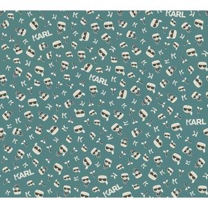 ICOONTJES BEHANG | Design - blauw wit beige zwart - A.S. Création Karl Lagerfeld