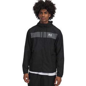 Under Armour - Rival Woven Jacket - Jack - Zwart - UA Storm-technologie, 100% gerecycled polyester