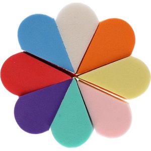 Make-up spons (set van 8) foundation brush driehoek