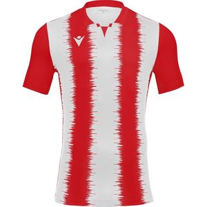 Macron Miram Shirt Korte Mouw Kinderen - Rood / Wit | Maat: 164