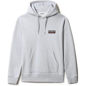 Napapijri - B-Morgex - Hoodie - Lichtgrijs Melange - Biologisch Katoen