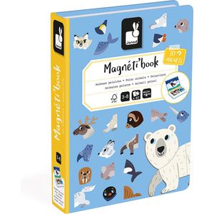 Janod - Magnetibook Pooldieren - Magneetboek - Inclusief 30 Magneten - Geschikt vanaf 3 Jaar