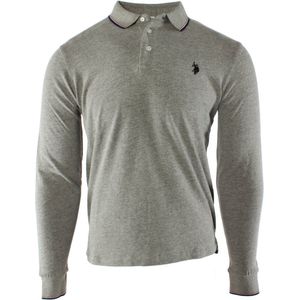 U.S. Polo Assn. - Heren Polo Shirt - Grijs - Katoen