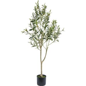 Greenmoods Kunstplanten - Kunstplanten - Kunst Olijfboom - Zijde - 120 cm