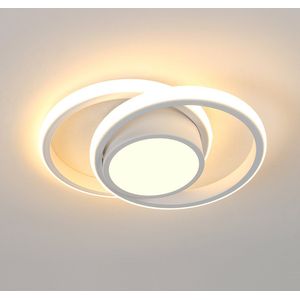 Delaveek-Ronde LED Binnen Plafondlamp-32W 3600LM-Warm Wit 3000K- Acryl -Lengte 28cm