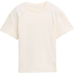 TOM TAILOR - Shirt - Blauw - Oversized - Ronde Hals - Kwartmouw