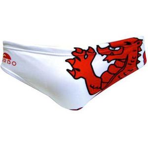 Turbo Wales Man Zwemslip Wit S Man