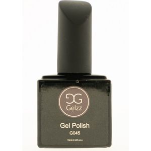 Gelzz Gellak - Gel Nagellak - kleur Tan G045 - BruinGrijs - Dekkende kleur - 10ml - Vegan