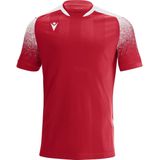 Macron - Alioth - Shirt - Rood / Wit - Korte Mouw