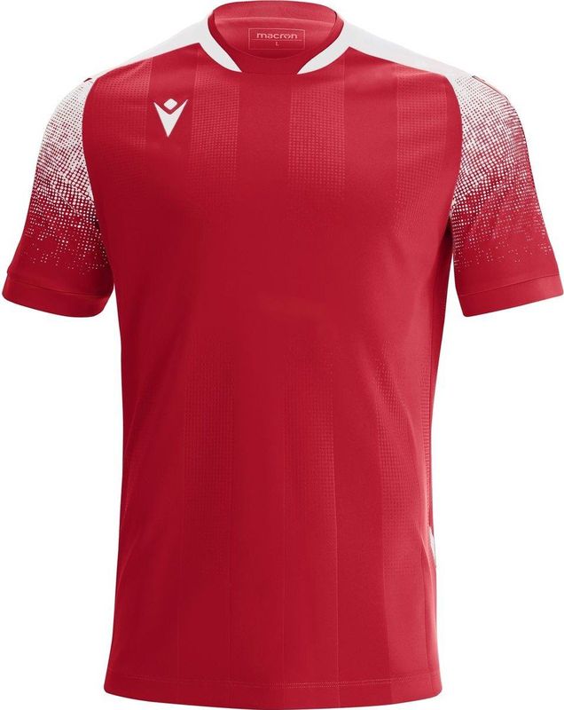 Macron - Alioth - Shirt - Rood / Wit - Korte Mouw
