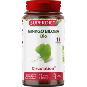 Superdiet Ginkgo Biloba Organic 90 Capsules