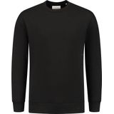 Pure Path Trui Loose Fit Sweaters Crewneck Ls 24030308 02 Black Mannen Maat - S