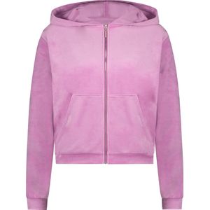 Hunkemöller Hoodie jas Velours Roze L