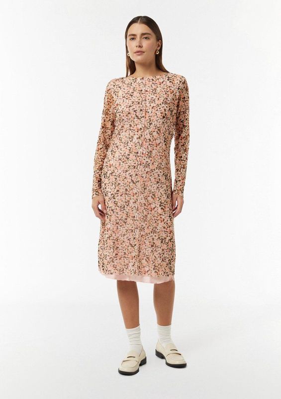 comma - Midi-jurk - Bloemenprint - Jersey