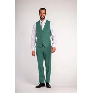 Gents - Gilet heren - Gilet - Polyblend - Ceder Groen - Maat 54/XXL