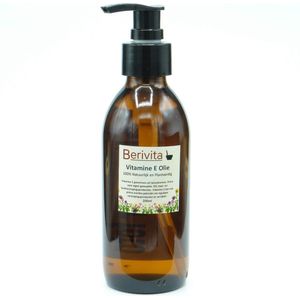 Vitamine E Olie 200ml Pompfles - Voor Huid en Haar Producten - 100% Natuurlijke Tocoferol