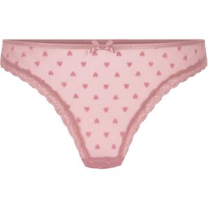 Hunkemöller Dames Lingerie String Phoebe - Roze - maat XS