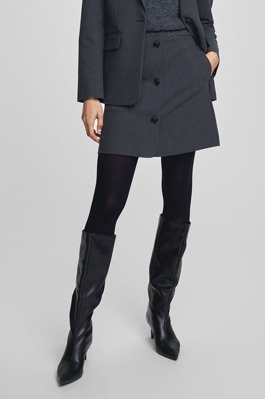 Moss Copenhagen - Jayden Henrike Skirt - Grijs - Minirok