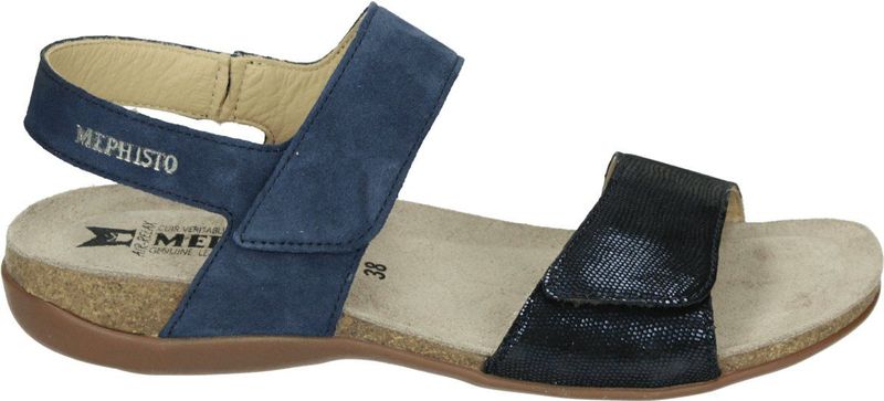 Mephisto - AGAVE VELCALF - Platte Sandalen - Blauw