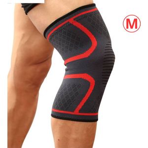 Nivard Sportbrace Knie - Kniebrace - Knee Sleeves Powerlifting - Knee Support - Compressie Knie Brace - Knee Wraps - Dames - Heren - Rood - Maat M