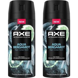 AXE Deo Spray - Aqua Bergamot - 2 x 150 ml