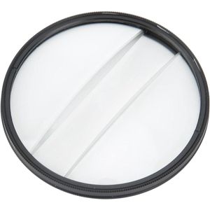 Camera Special Effects Filter Dubbele Halve Maan Glas Split Diopter Caleidoscoop Prism Lens 77 Mm Mount Fotografie SLR Accessoire