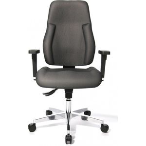 Topstar Point 91 Bureaustoel - Ergonomische Bureaustoel Voor Volwassenen – Draaistoel met Armleuningen - Grijs