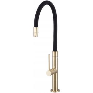 Flex SLIM Keukenkraan Goud met Flexibele Uitloop