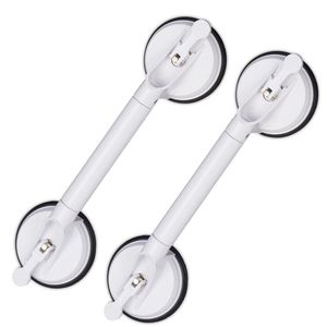 Relaxdays 2x handgreep met zuignap - verstelbare douchegreep - badgreep - 45-57,5 cm