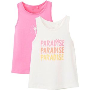 Zippy 3107117901 Mouwloos T-shirt 2 Eenheden Wit,Roze 5-6 Years Meisjes