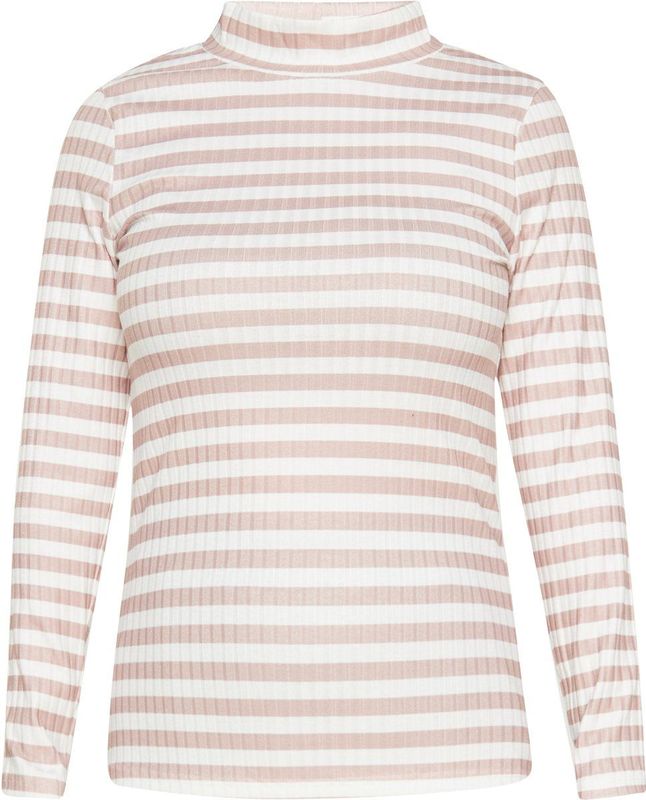 usha - Longsleeve - Regular Fit - Met Opstaande Kraag - Streeppatroon