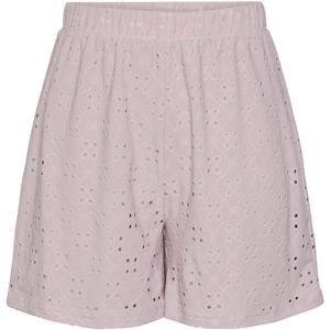 Pcmimi - Shorts - Broderie Anglaise - High-waist - Elastische Tailleband - Gerecycled Polyester