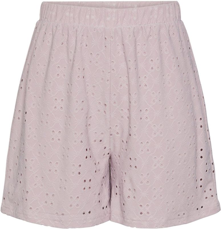 Pcmimi - Shorts - Broderie Anglaise - High-waist - Elastische Tailleband - Gerecycled Polyester