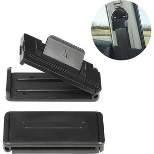 VCTparts - Verstelbare Gordelclip - Zwart - Gordelversteller - Set
