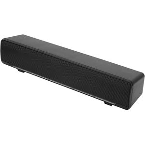 Azomor® Compacte stereo-soundbar met 3D-geluid en LED-verlichting voor pc en tv