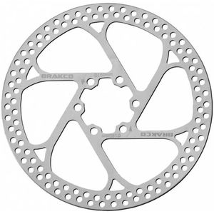 Pnk 15 Rotor 6b Remschijf Zilver 203 mm